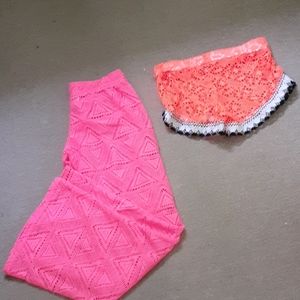 Bathing suit pants and shorts cover up